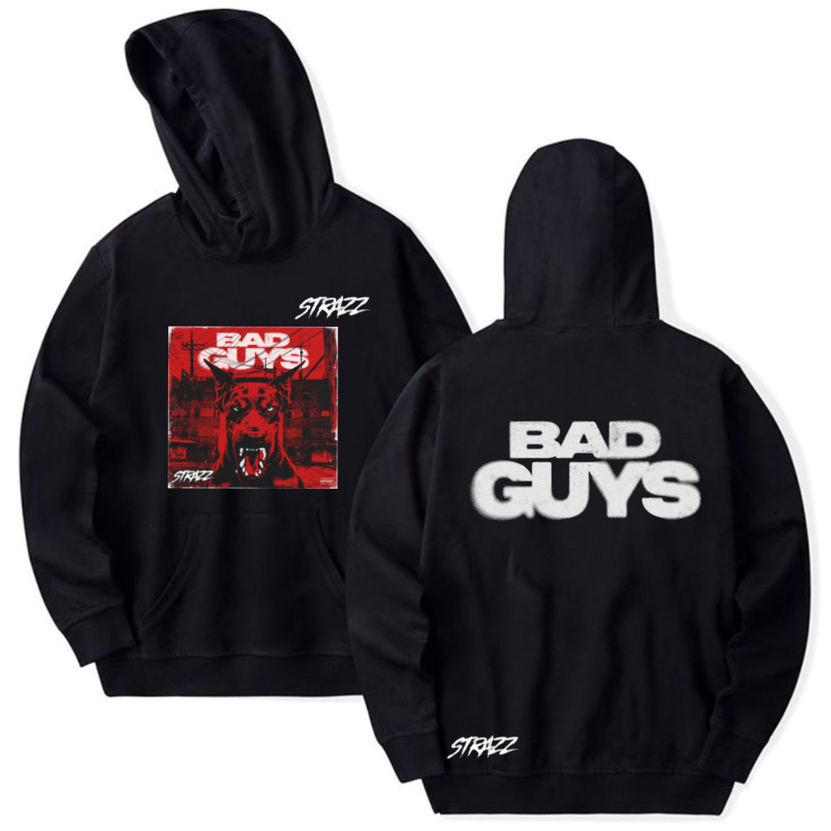 Hoodie Noir Strazz
