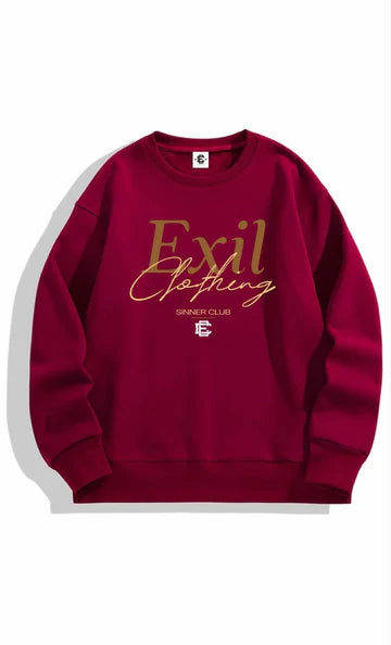 Crewneck Bourgogne Signature Brun