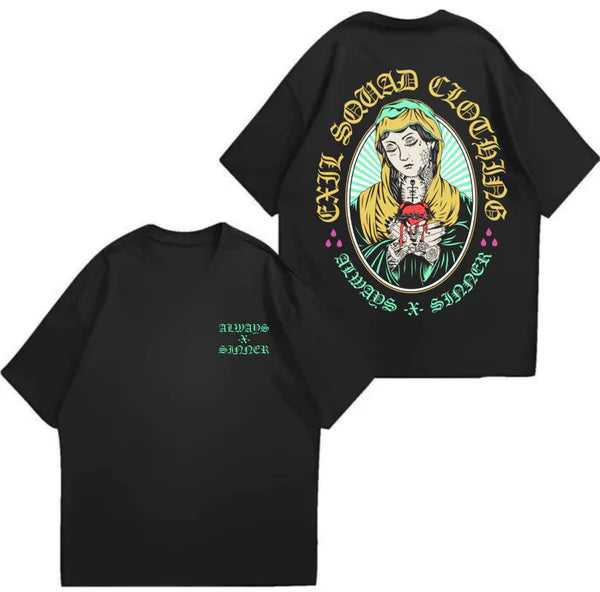 T-Shirt Green Nun